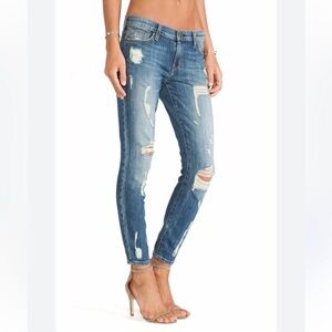 Current Elliott Jeans The Stiletto Jodie Shredded Skinny 27 Distressed Stretch‎